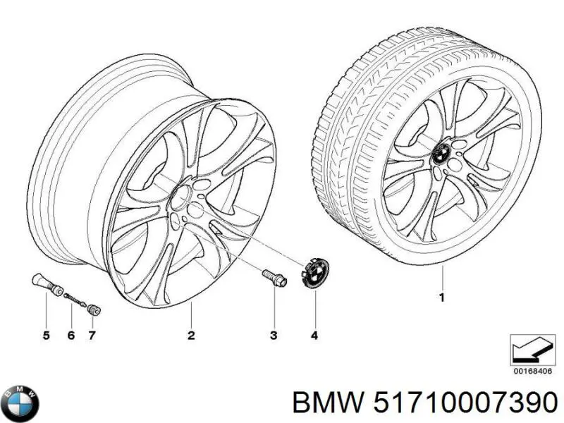  BMW 51710007390 ціна, від 28.44 USD