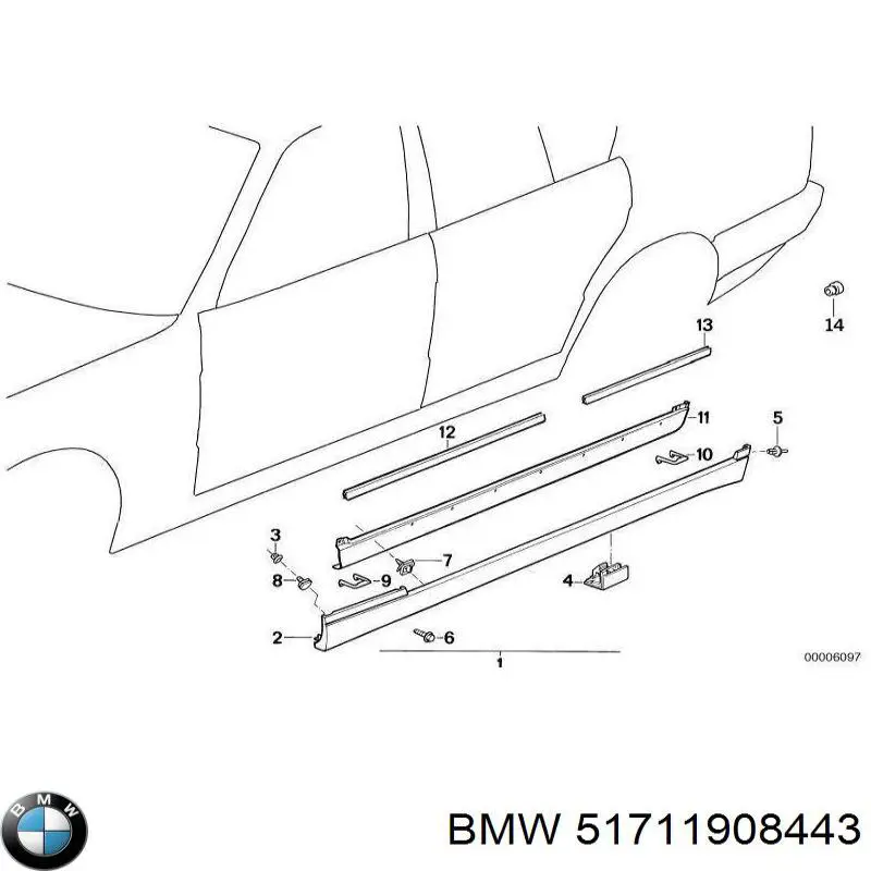  BMW 51711908443 ціна, від 300.54 USD