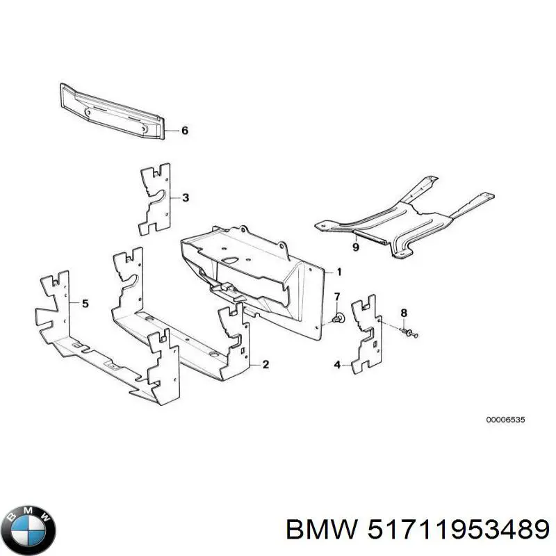 Повітрозабірник повітряного фільтра BMW 51711953489 ціна, від 144.57 USD