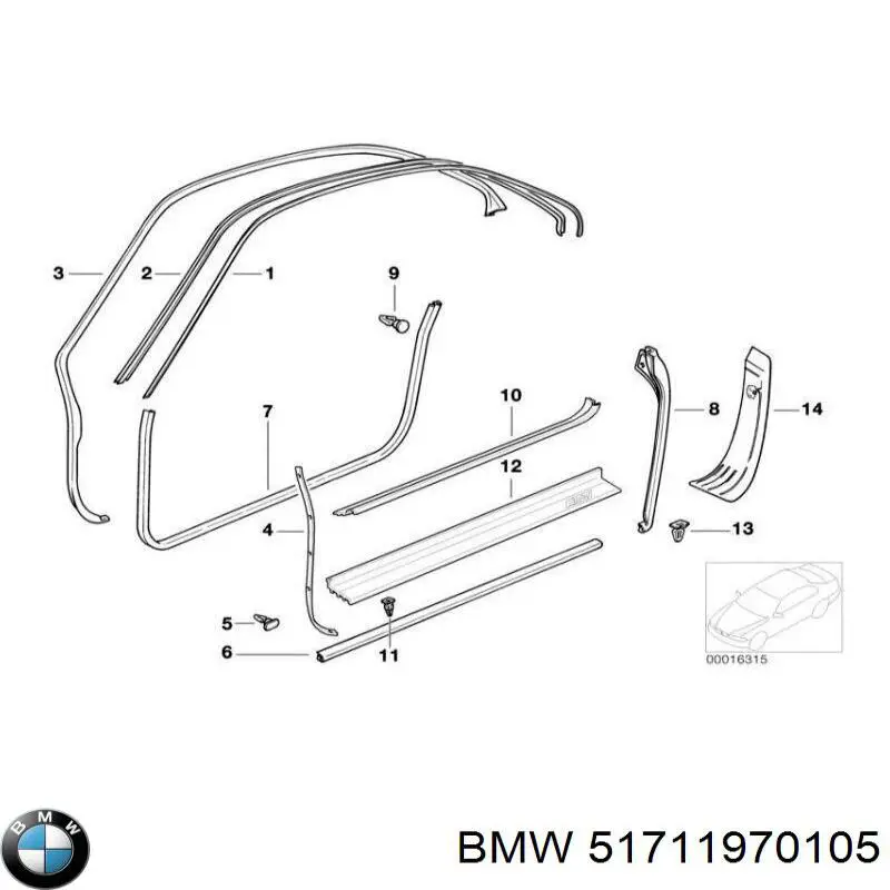  BMW 51711970105 ціна, від 397.80 USD