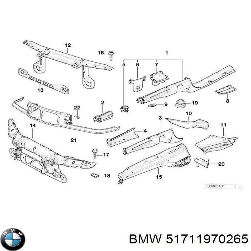 Підкрилок передній лівий на BMW 8 (E31)