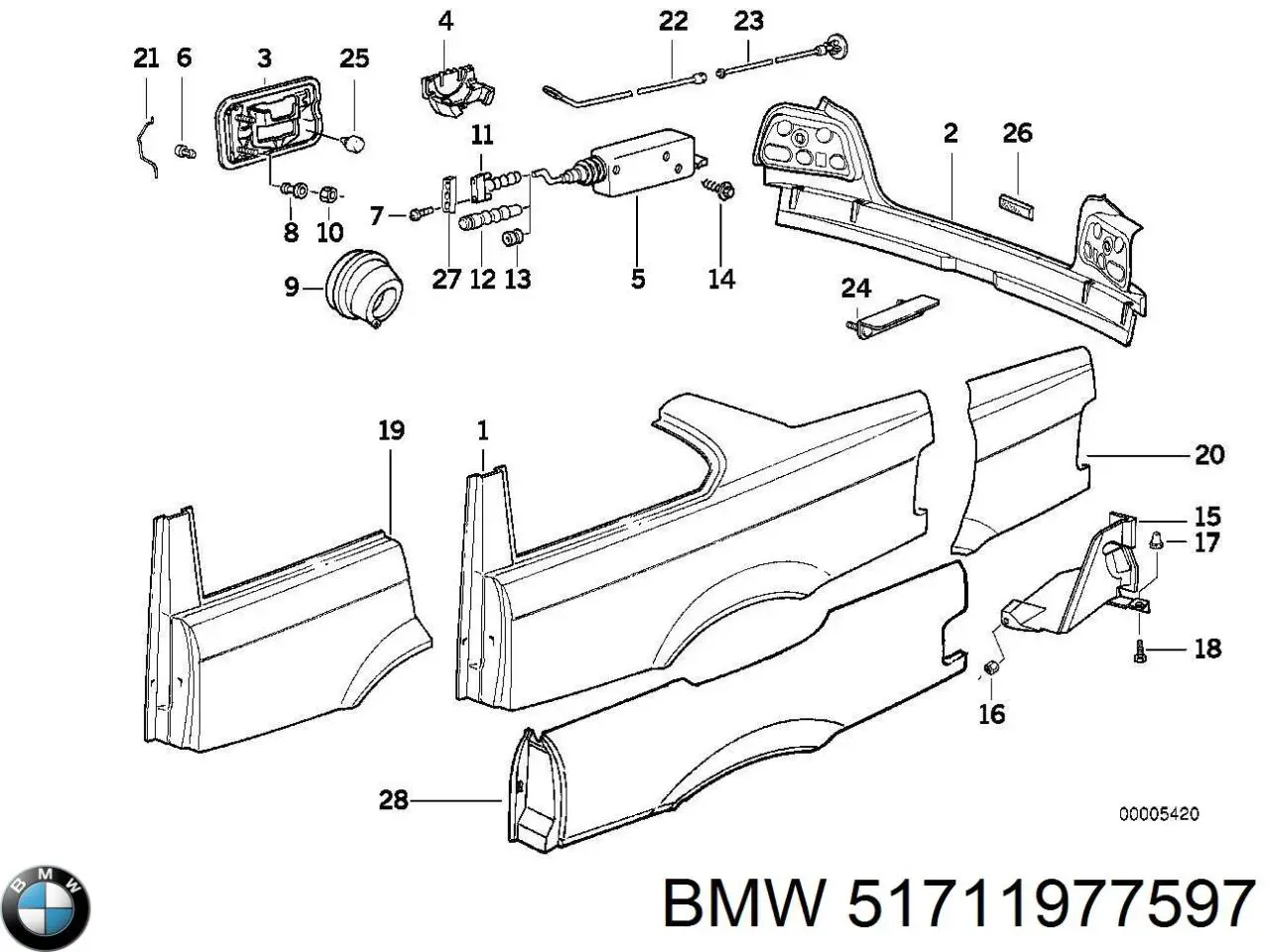 Купити 51711977597 BMW 