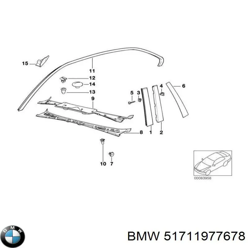 Автоскло BMW 51711977678 ціна, від 135.68 USD