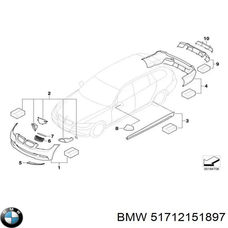  BMW 51712151897 ціна, від 19.00 USD