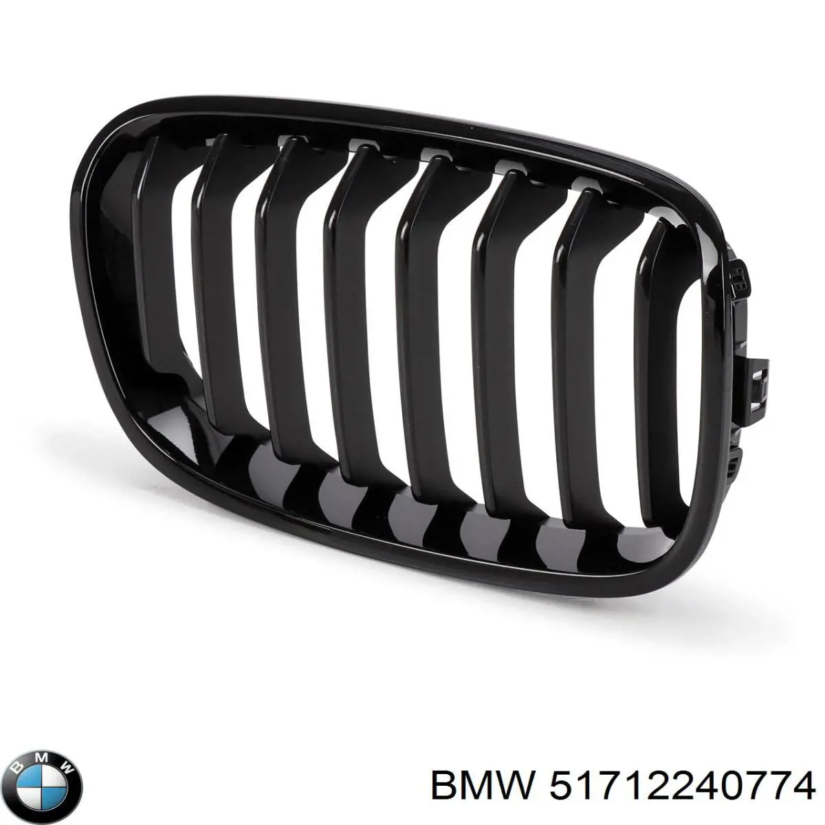 Решітка радіатора права BMW 51712240774 ціна, від 26.75 USD