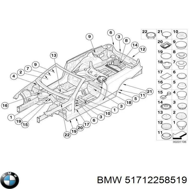Ремкомплект головного гальмівного циліндру BMW X5 позашляховик (E53) (2000 - 2006) ціна, від 1.76 USD