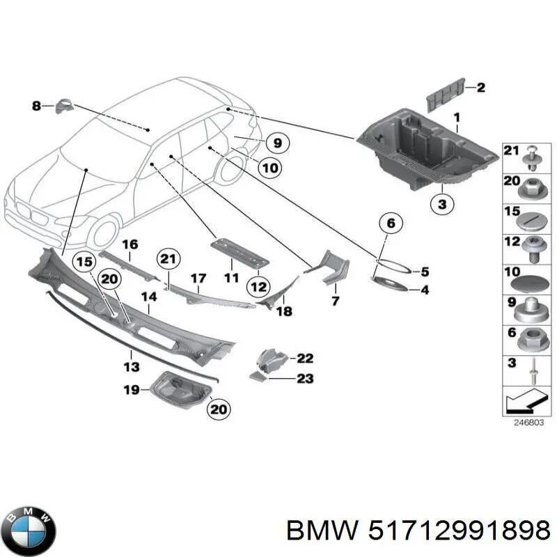  BMW 51712991898 ціна, від 6.33 USD