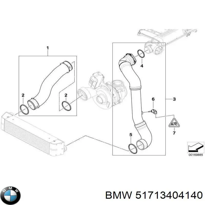 Купити 51713404140 BMW Захист двигуна, правий