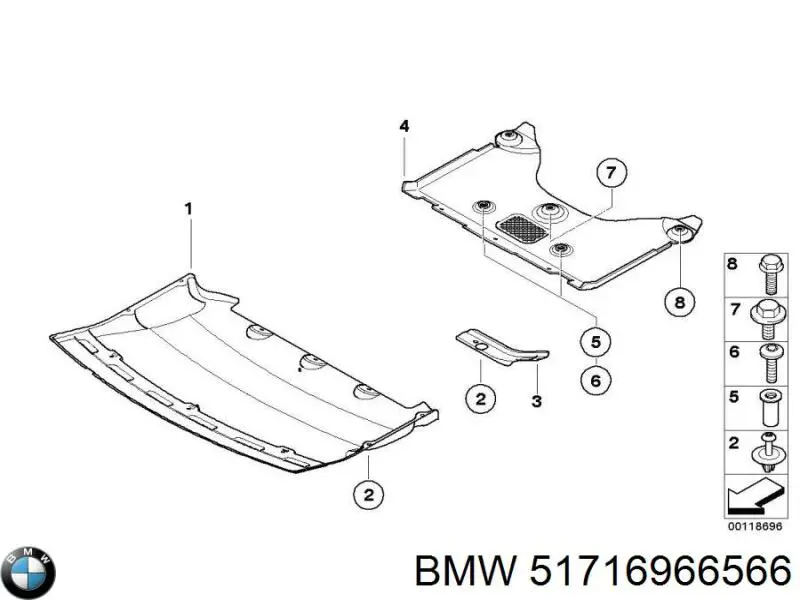 Купити 51716966566 BMW Болт переднього важеля