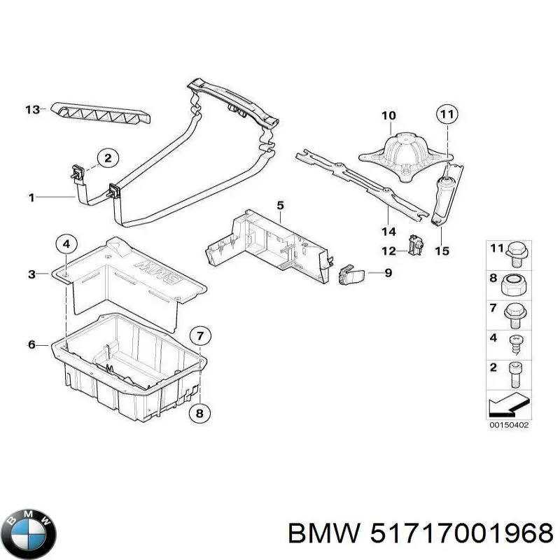  BMW 51717001968 ціна, від 86.86 USD