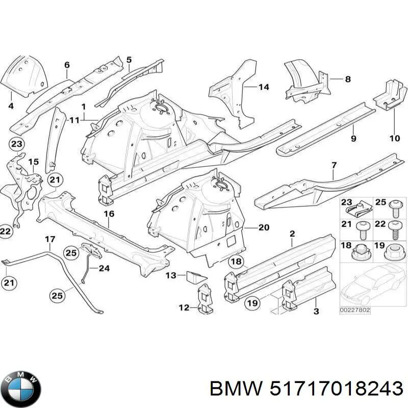 Купити 51717018243 BMW 