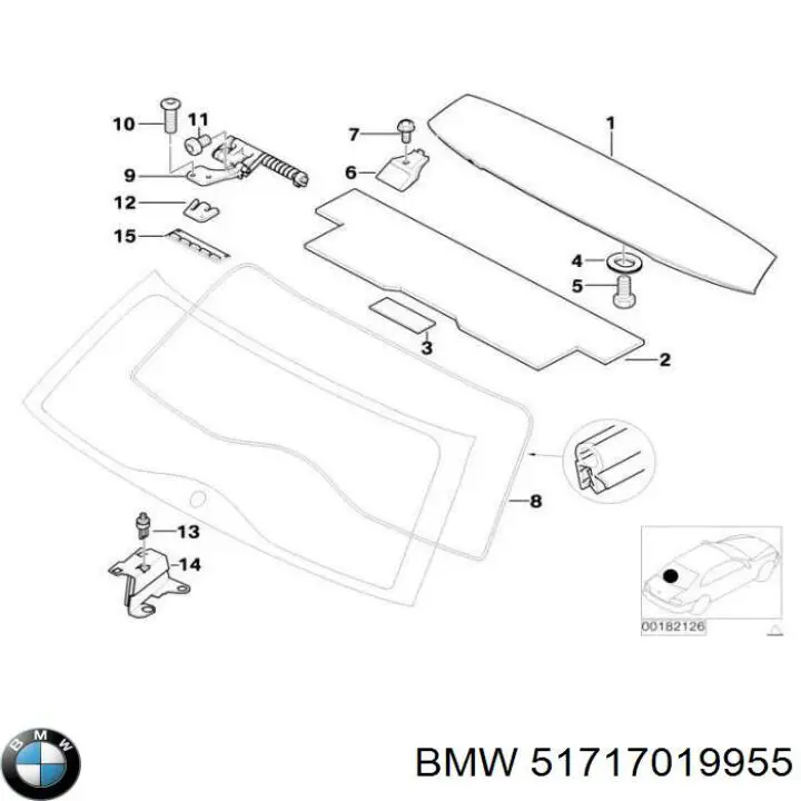 Ущільнювач задніх 3/5-х дверей на BMW 3 (E46)