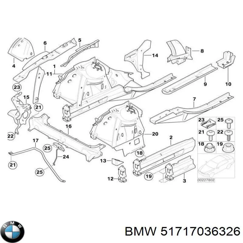 BMW 7036326 ціна, від 16.65 USD