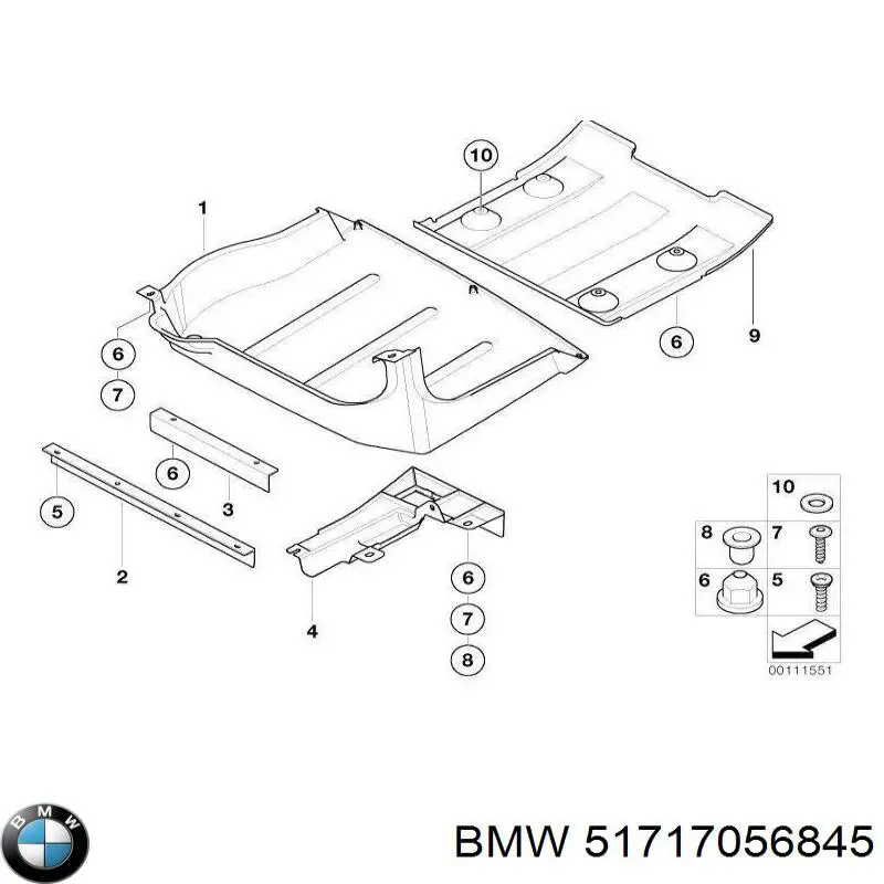  BMW 51717056845 ціна, від 69.03 USD