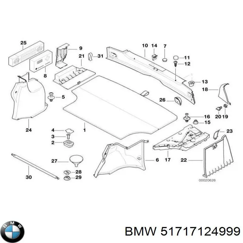  BMW 51717124999 ціна, від 3.80 USD