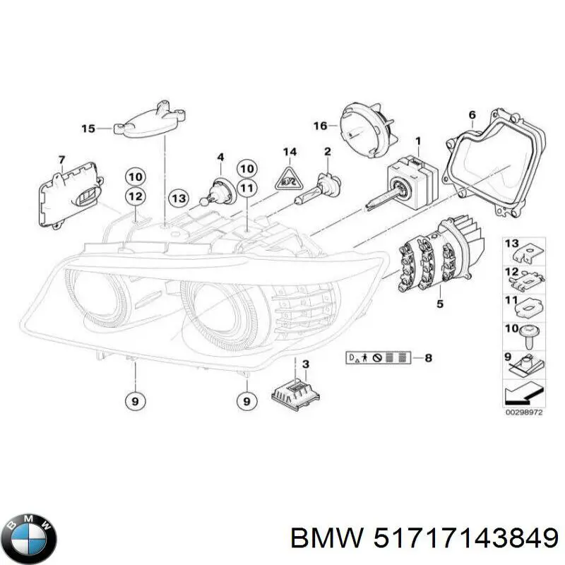 51717143849 BMW Лючок підкрилка переднього лівого