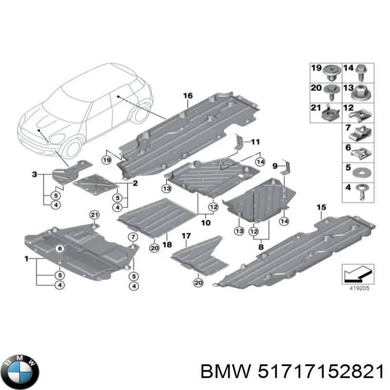  BMW 51717152821 ціна, від 6.33 USD