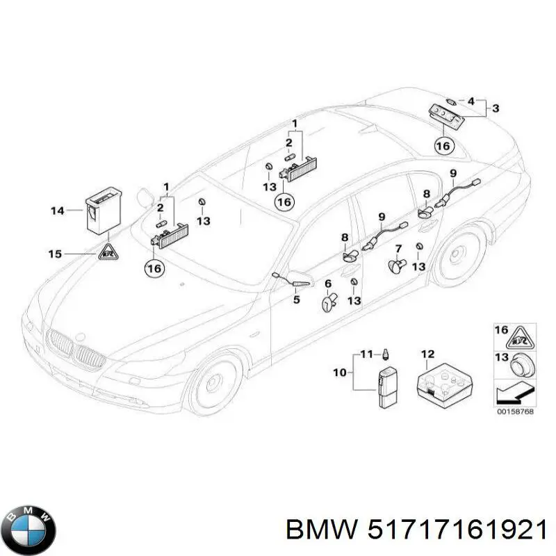 Купити 51717161921 BMW 