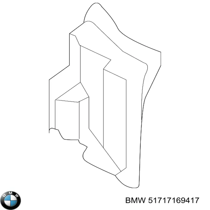 Купити 51717169417 BMW Лючок підкрилка переднього лівого