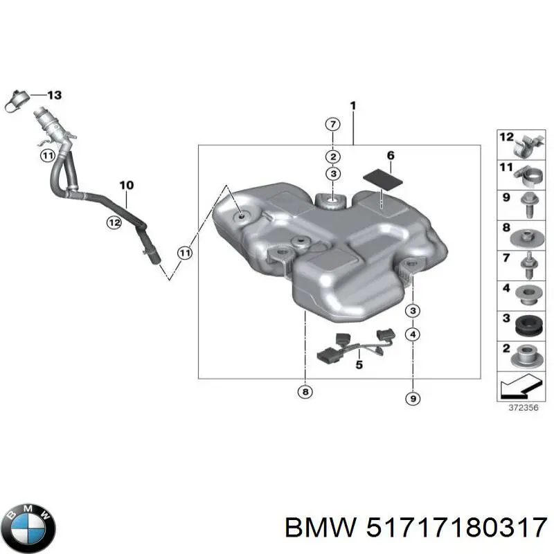 Розпірка передніх стійок підвіски, ліва BMW 51717180317 ціна, від 8.29 USD