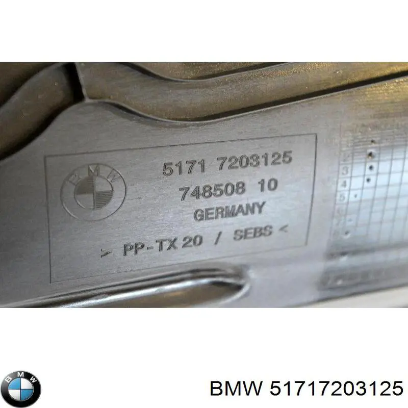 Водостік лобового скла, жабо 51717203125 BMW
