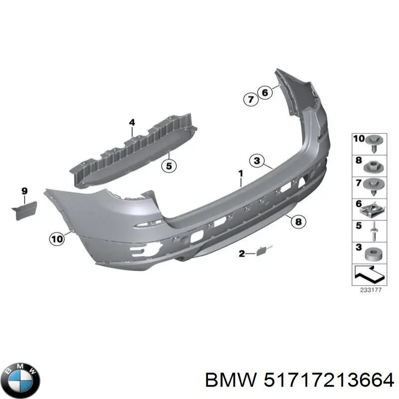  BMW 51717213664 ціна, від 30.41 USD