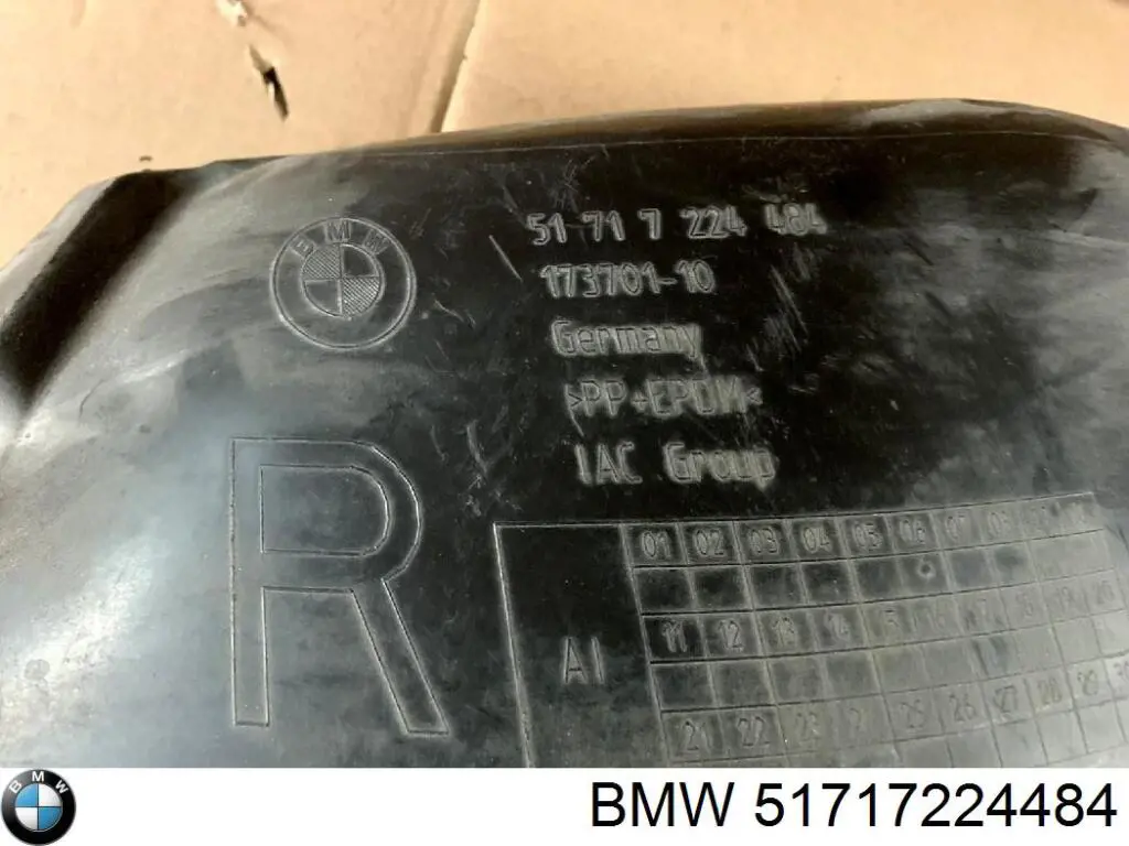 Підкрилок переднього крила, правий передній BMW 51717224484 ціна, від 75.00 USD