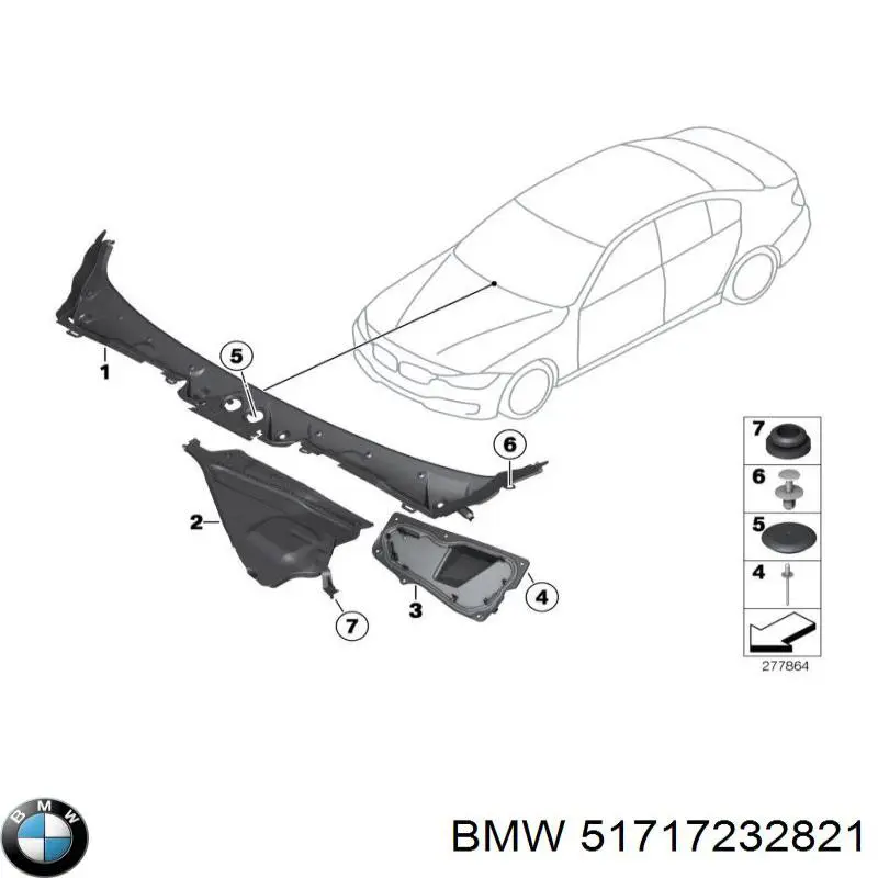 Купити 51717232821 BMW 