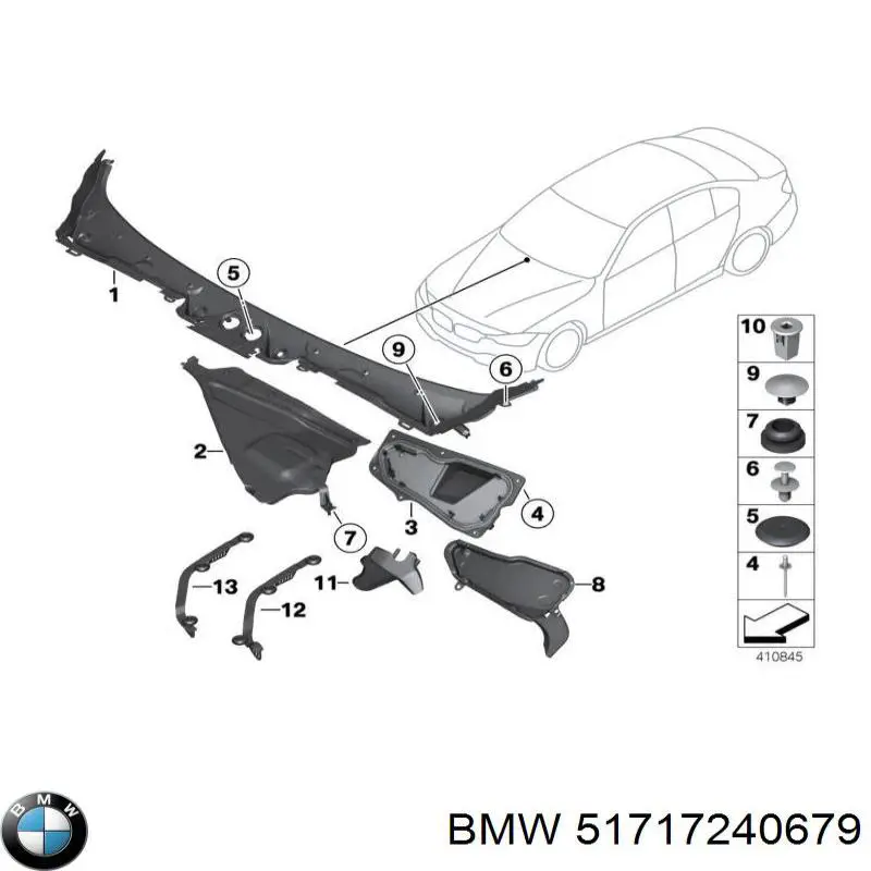  BMW 51717240679 ціна, від 86.80 USD