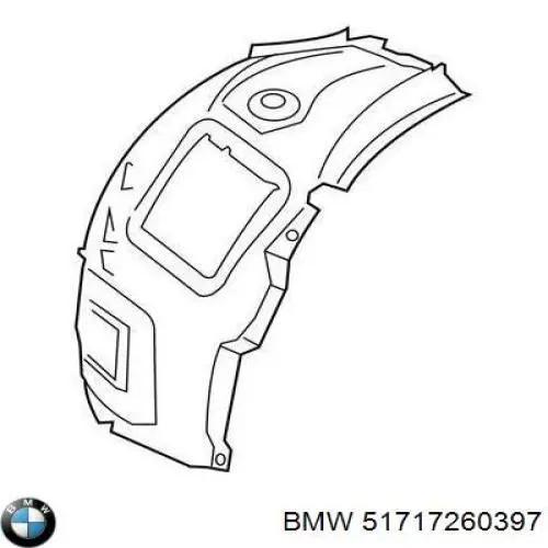 Підкрилок переднього крила лівий+правий, комплект EZCBM326 NTY
