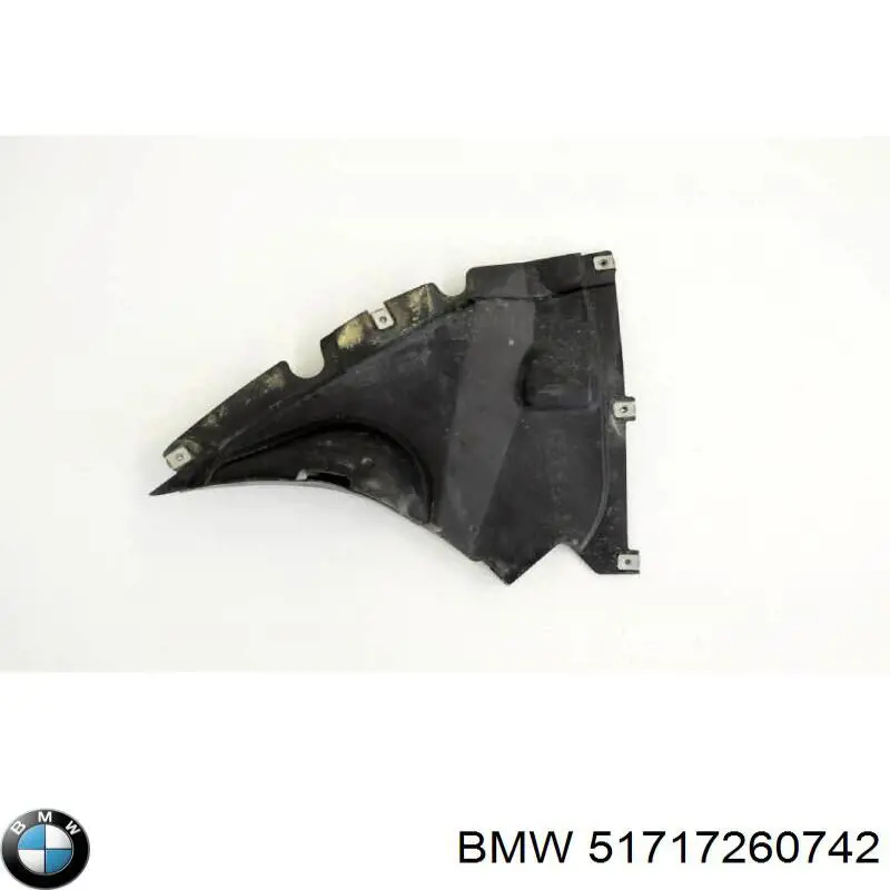Щиток брудозахисний передньої арки крила BMW 51717260742 ціна, від 53.75 USD