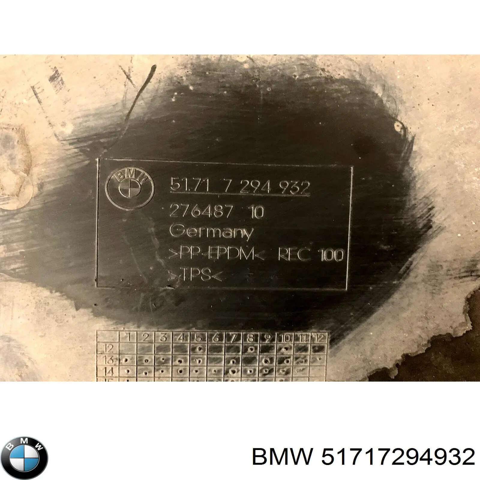 Купити 51717294932 BMW Захист бампера переднього, правий
