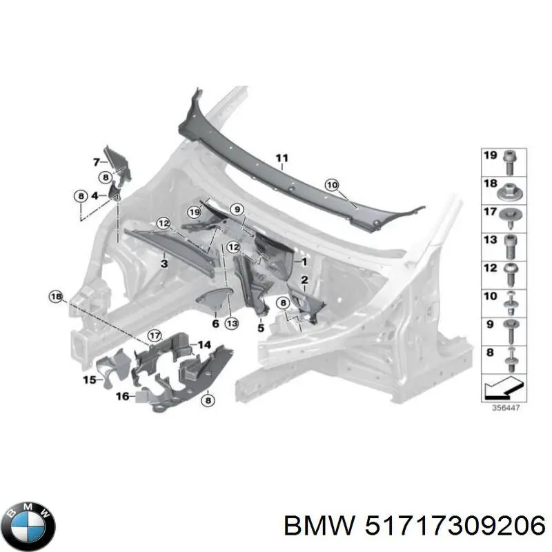 BMW 51717309206 ціна, від 35.61 USD