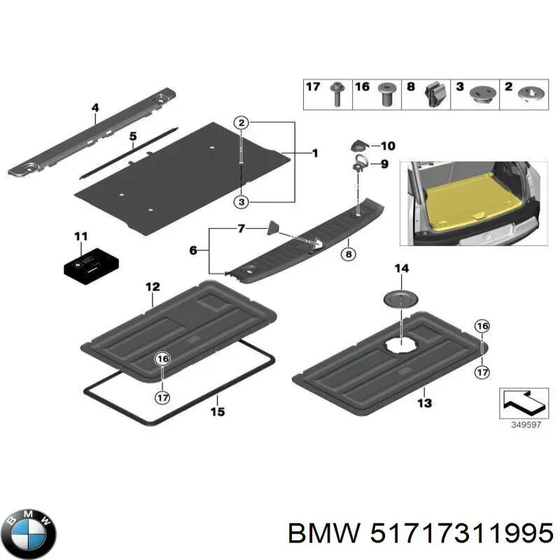  BMW 51717311995 ціна, від 36.68 USD