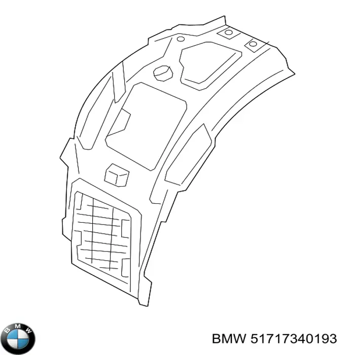  Підкрилок переднього крила, лівий передній BMW 7 