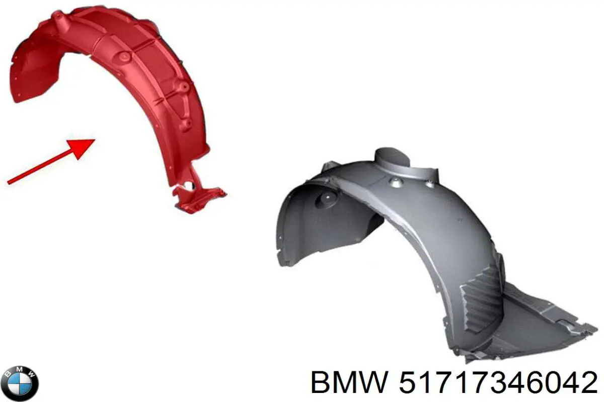 51717346042 BMW Підкрилок задній правий