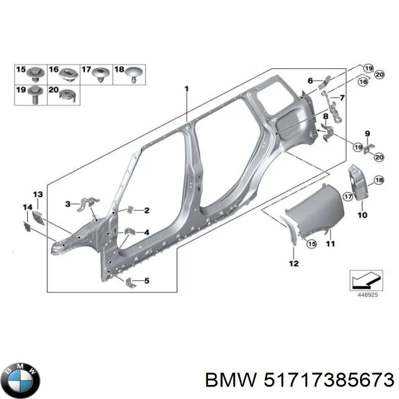  BMW 51717385673 ціна, від 13.29 USD