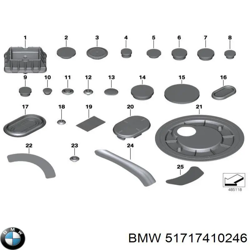 51717410246 BMW Ремкомплект головного гальмівного циліндру