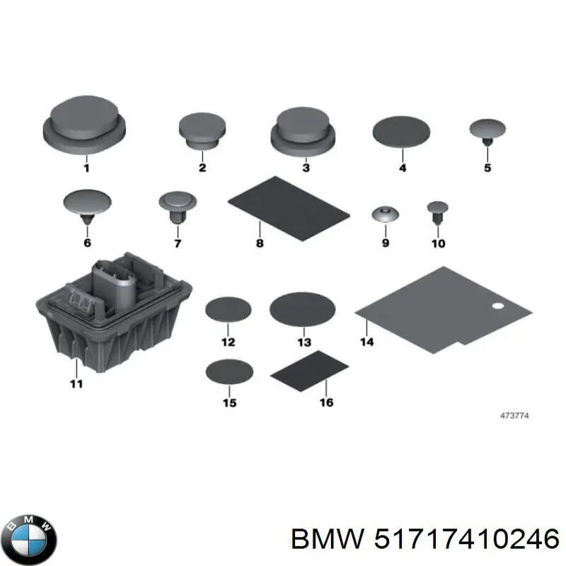 Ремкомплект головного гальмівного циліндру BMW 51717410246 ціна, від 2.63 USD