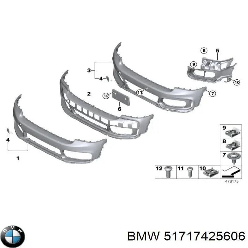 Купити 51717284339 BMW 