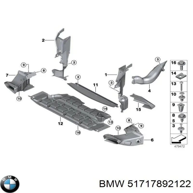 Купити 51717892122 BMW 