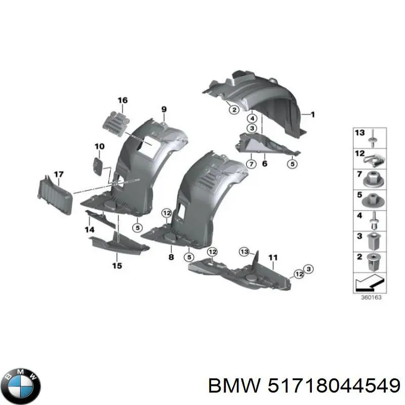 Купити 51718044549 BMW 