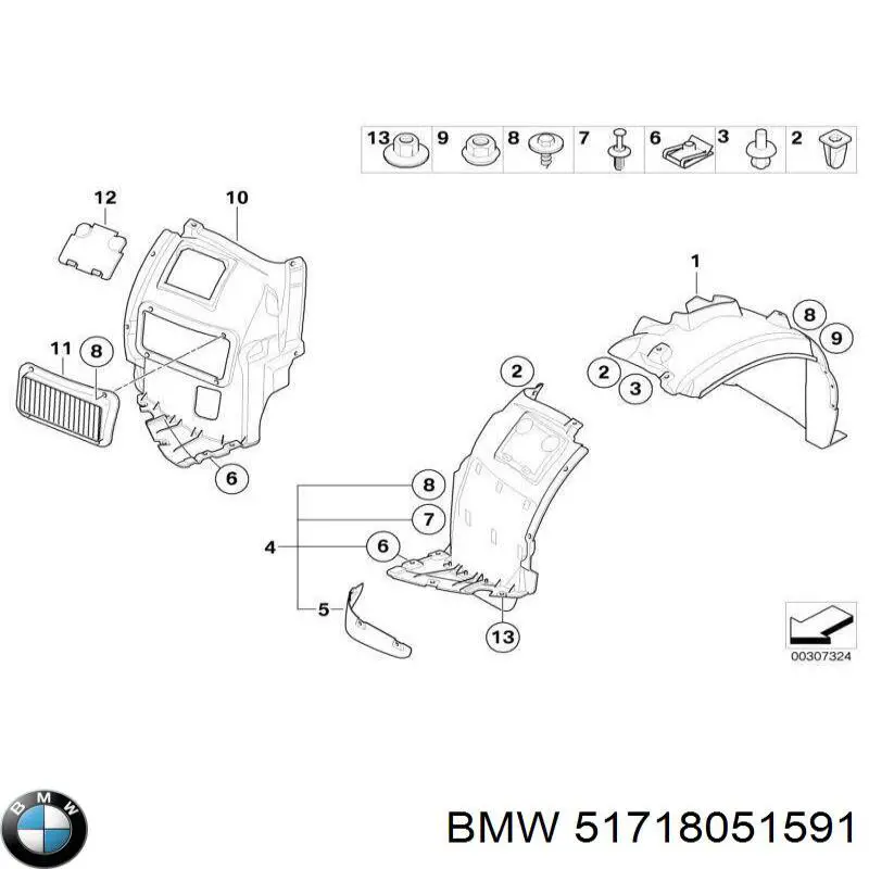  BMW 51718051591 ціна, від 108.90 USD