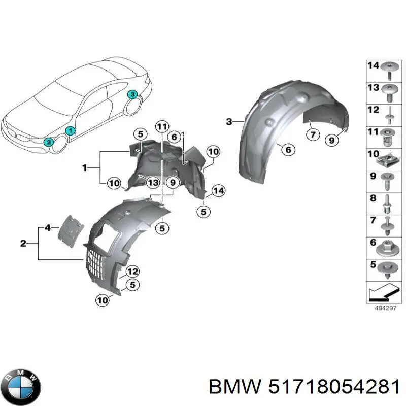Купити 51718054281 BMW 