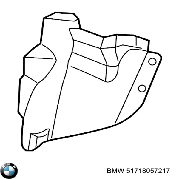 Купити 51718057217 BMW Захист гальмівного диска, переднього, лівого