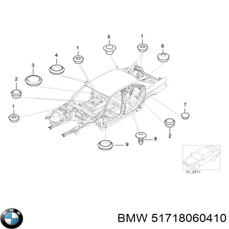 Купити 51718060410 BMW 
