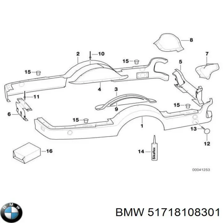 Купити 51718108301 BMW 