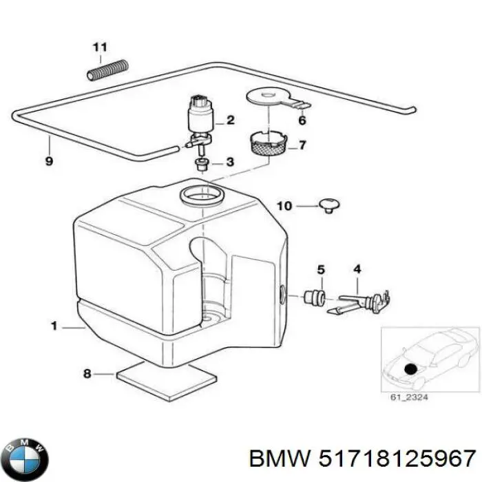 Купити 51718125967 BMW Повітропровід гальмівного диска, лівий
