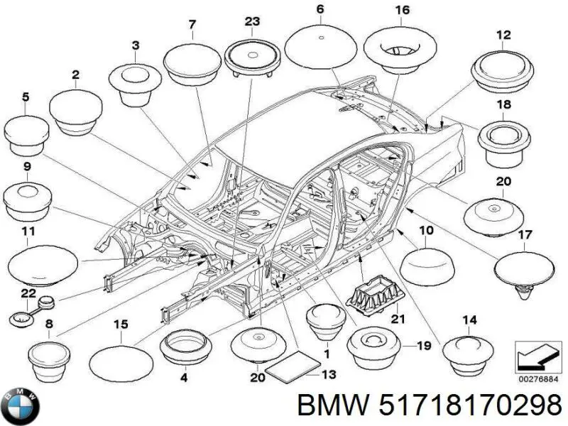 Купити 51718170298 BMW 