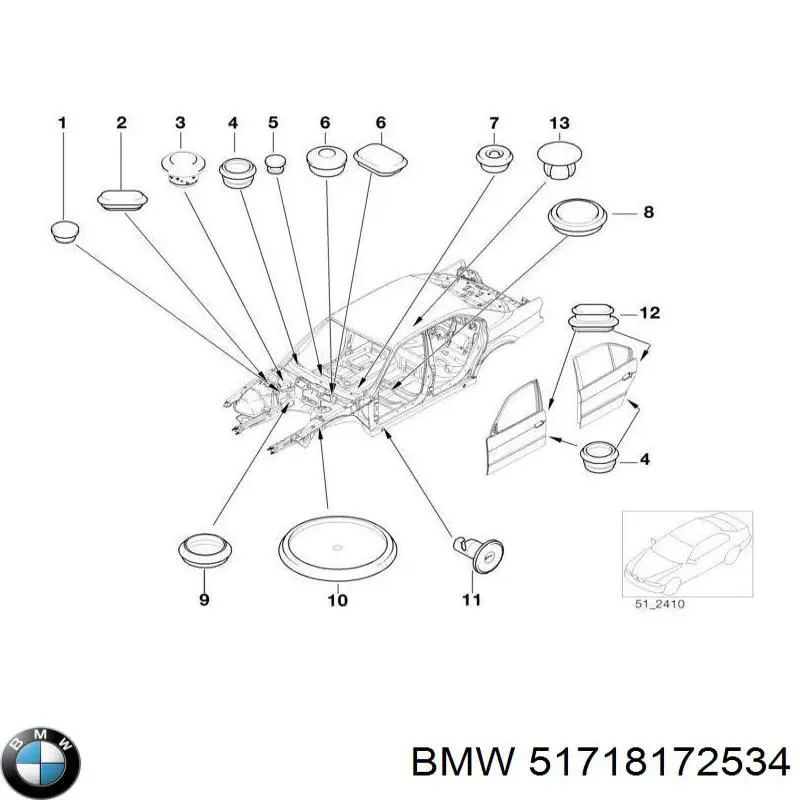  BMW 51718172534 ціна, від 4.17 USD